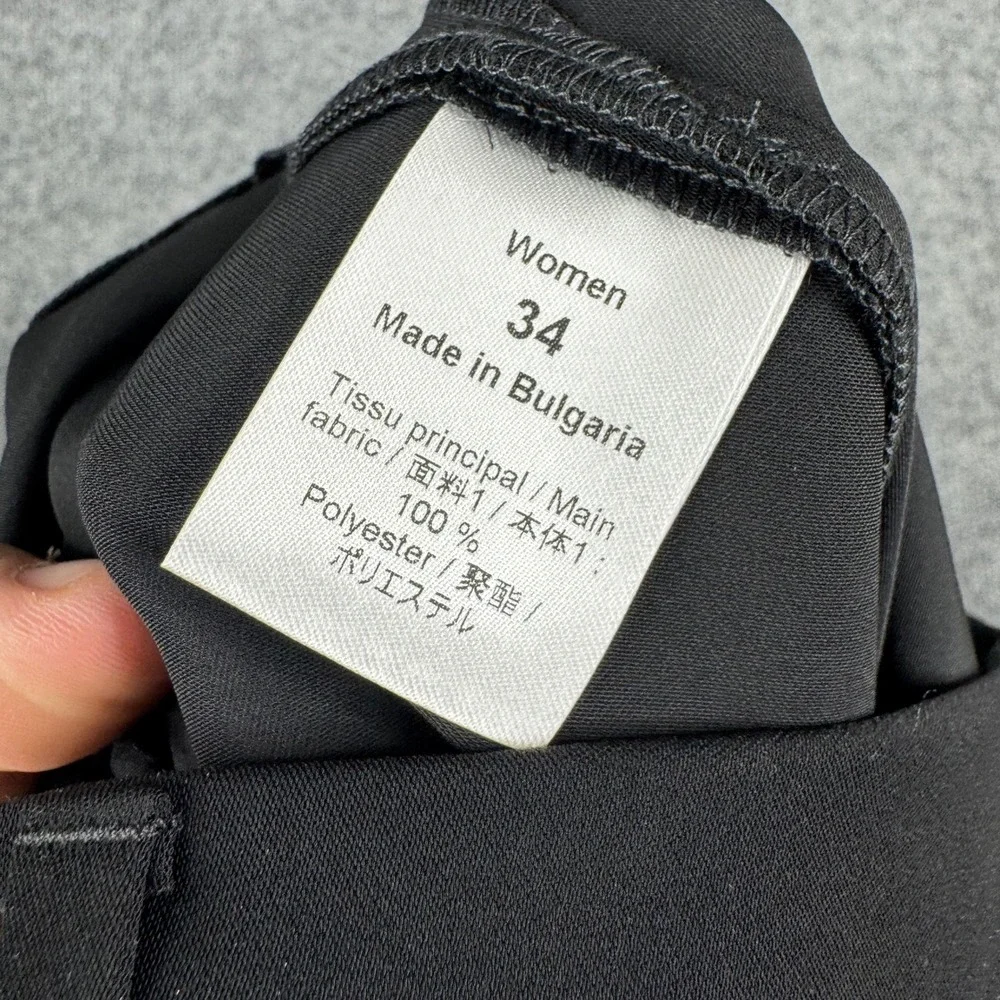 Louis Vuitton Pants Womens Size 34 Black Straight Leg Creased Front New Tag